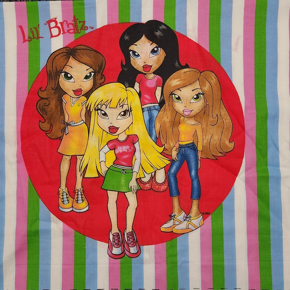 Vintage Lil Bratz Fabric Panel Fashion Doll Diy Sewing Quilting